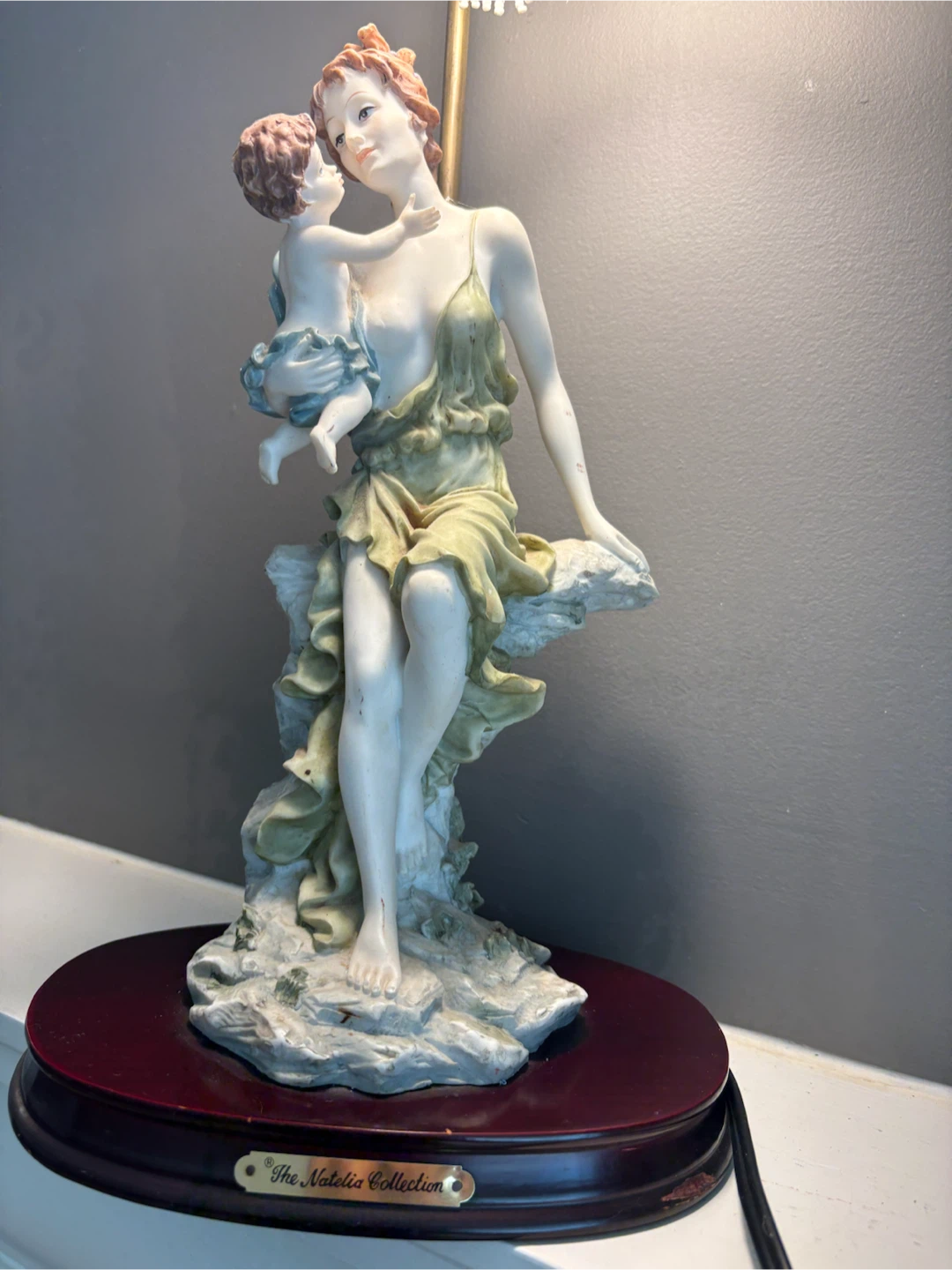 The Natalia Collection Mother and Child Figurine Lamp