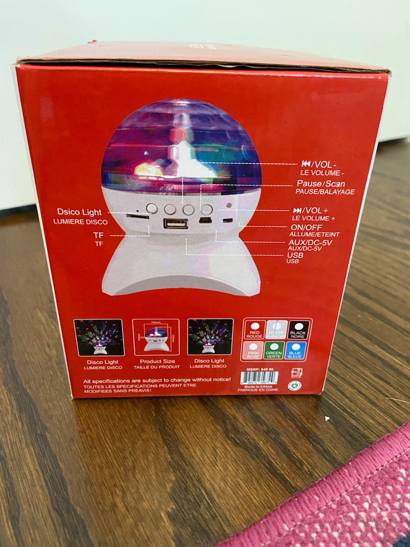 Disco Party Bluetooth Speaker - photo 5