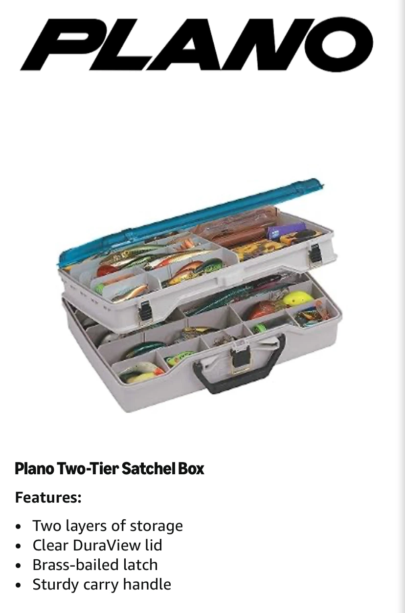 Plano Two-Tier Satchel Box Fishing Tackle Storage - photo 5