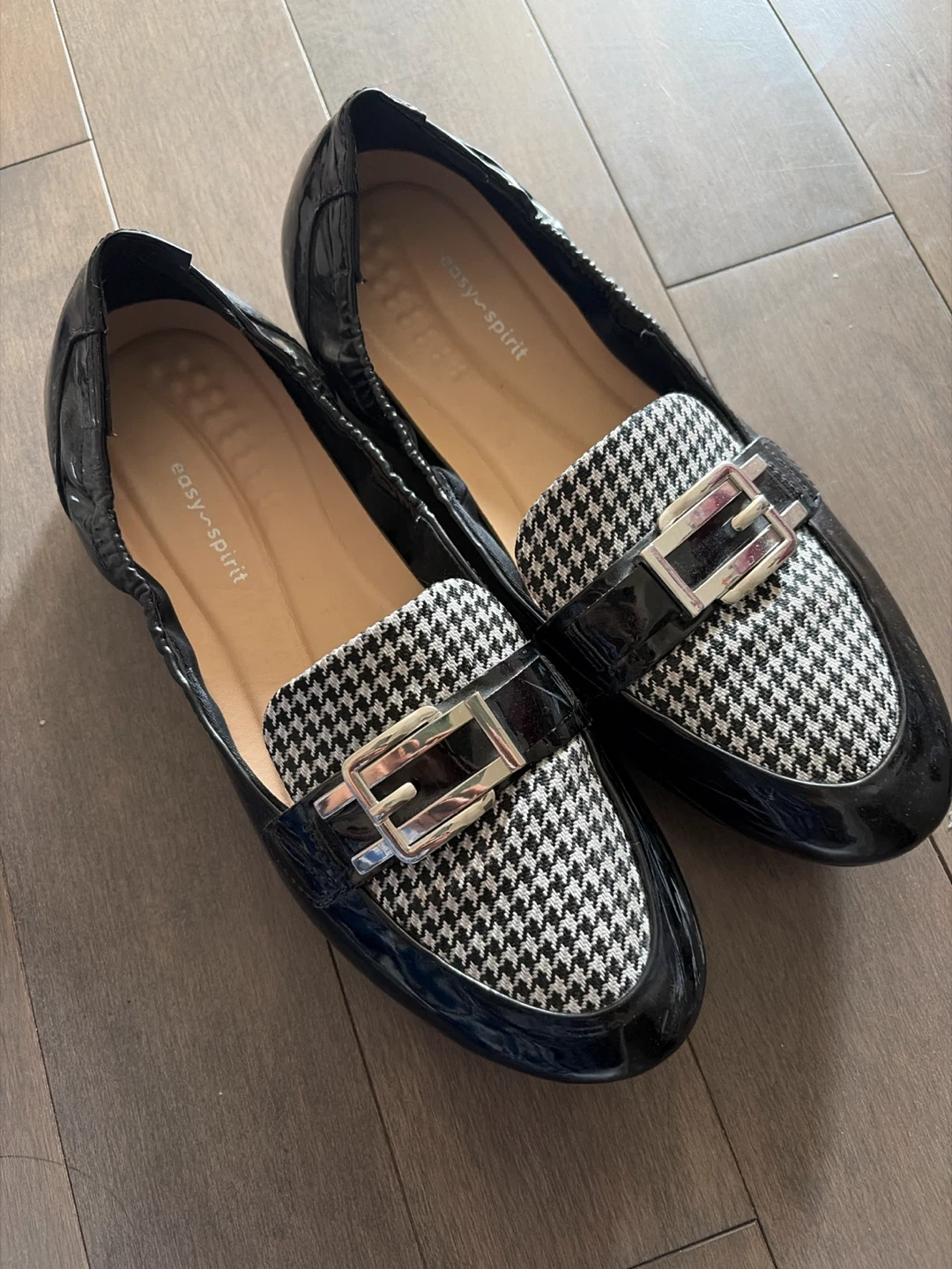 Easy Spirit Black Patent Loafers