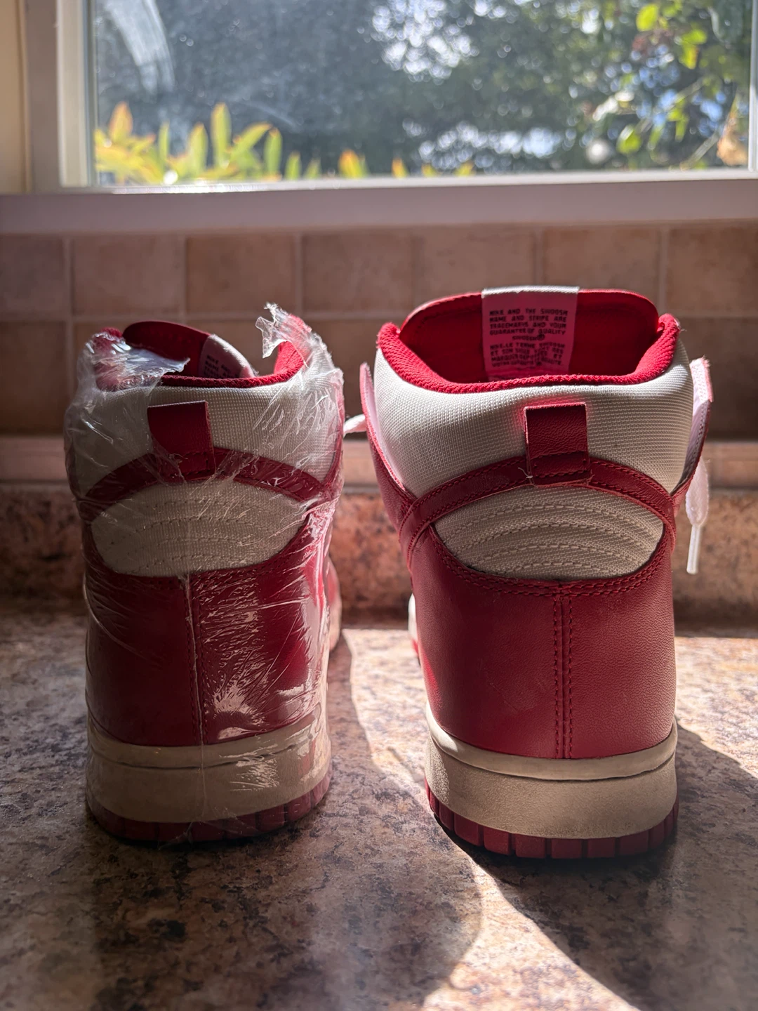 Nike Dunk High Red White Sneakers - photo 2
