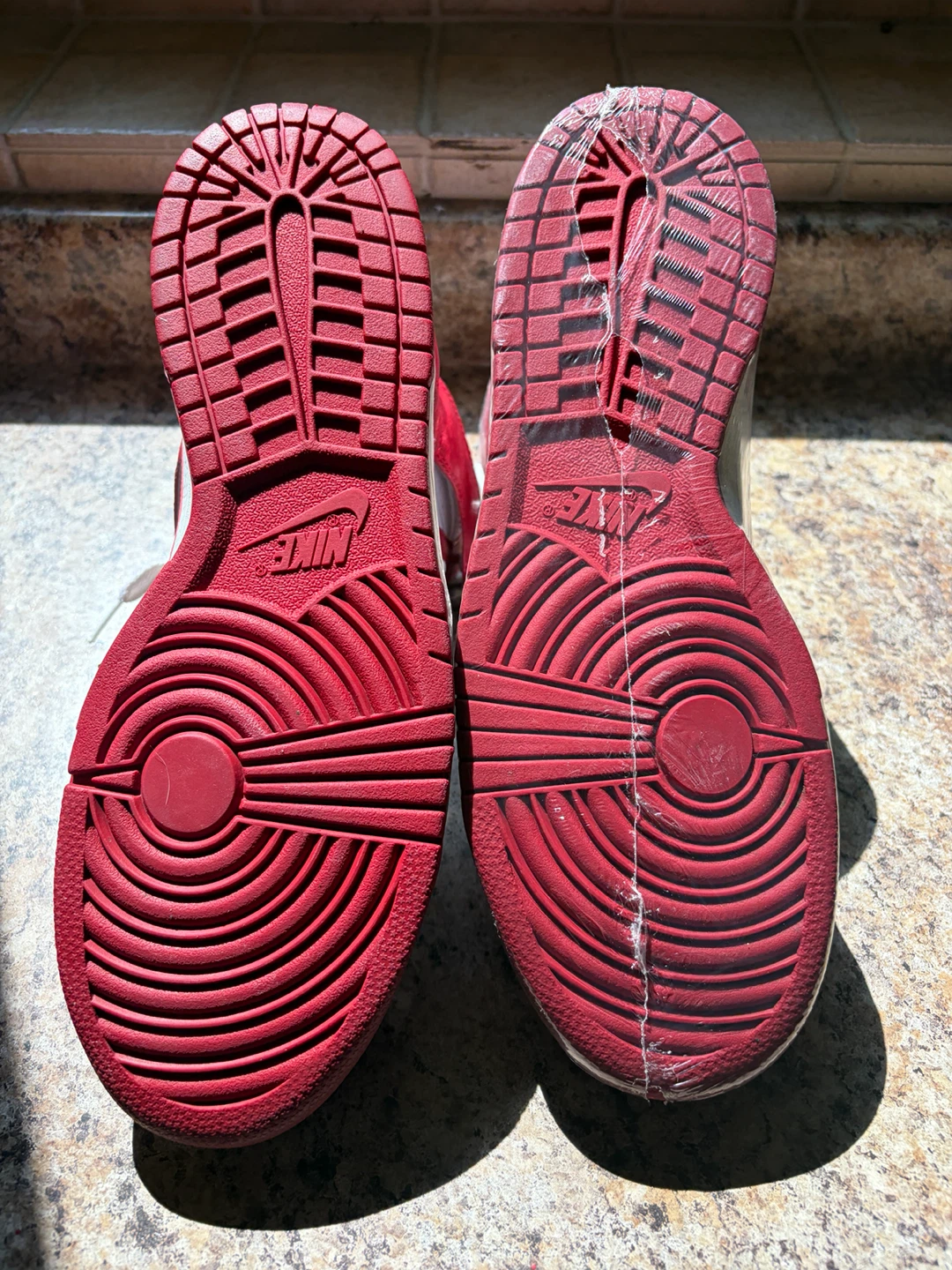 Nike Dunk High Red White Sneakers - photo 5