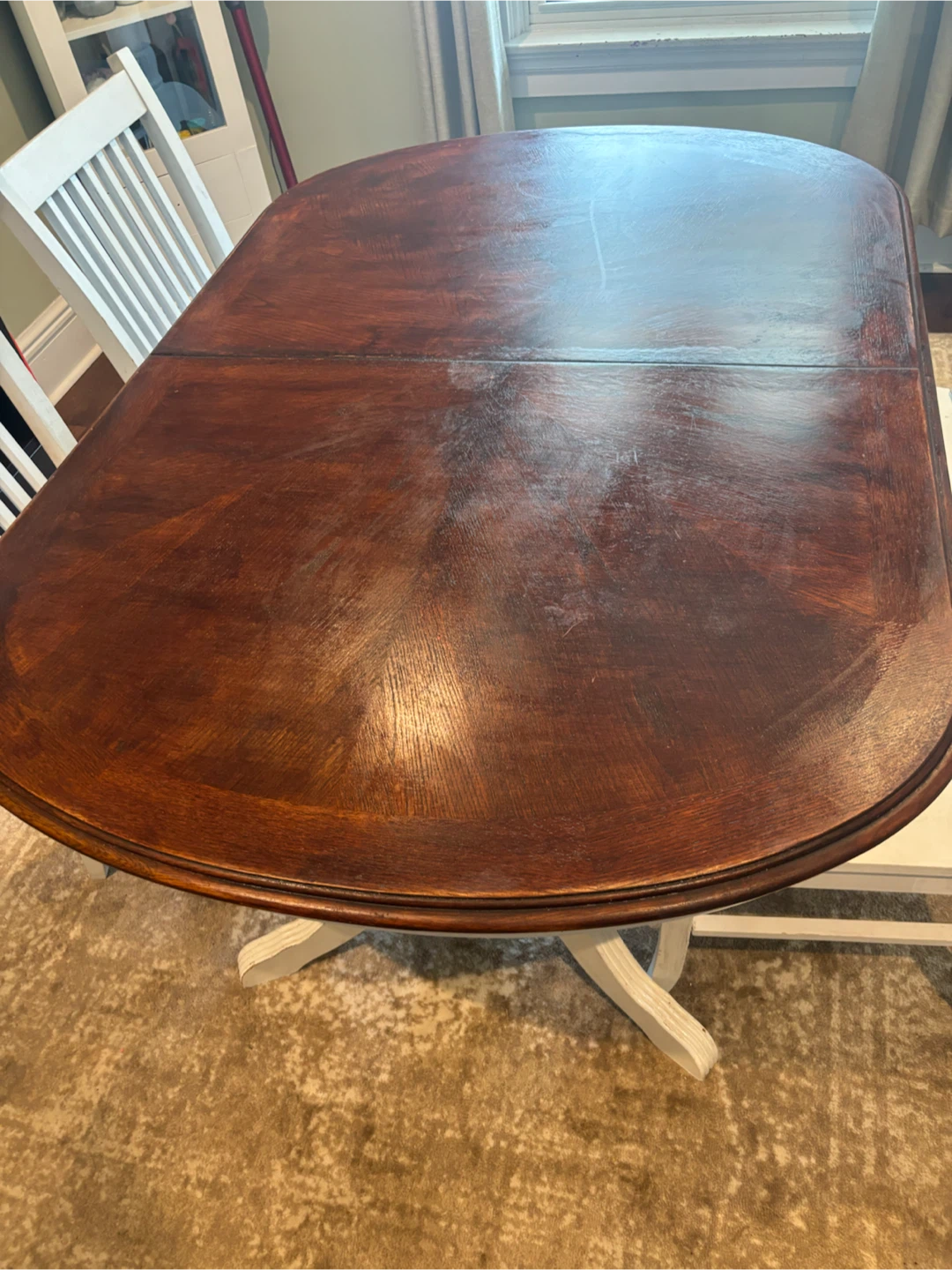Pedestal Dining Table Set with 6 Chairs - photo 2
