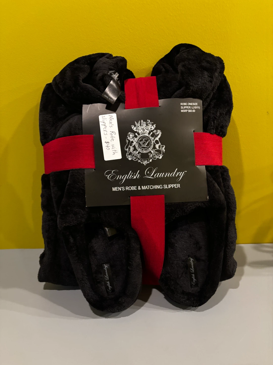 English Laundry Robe and Slippers Set