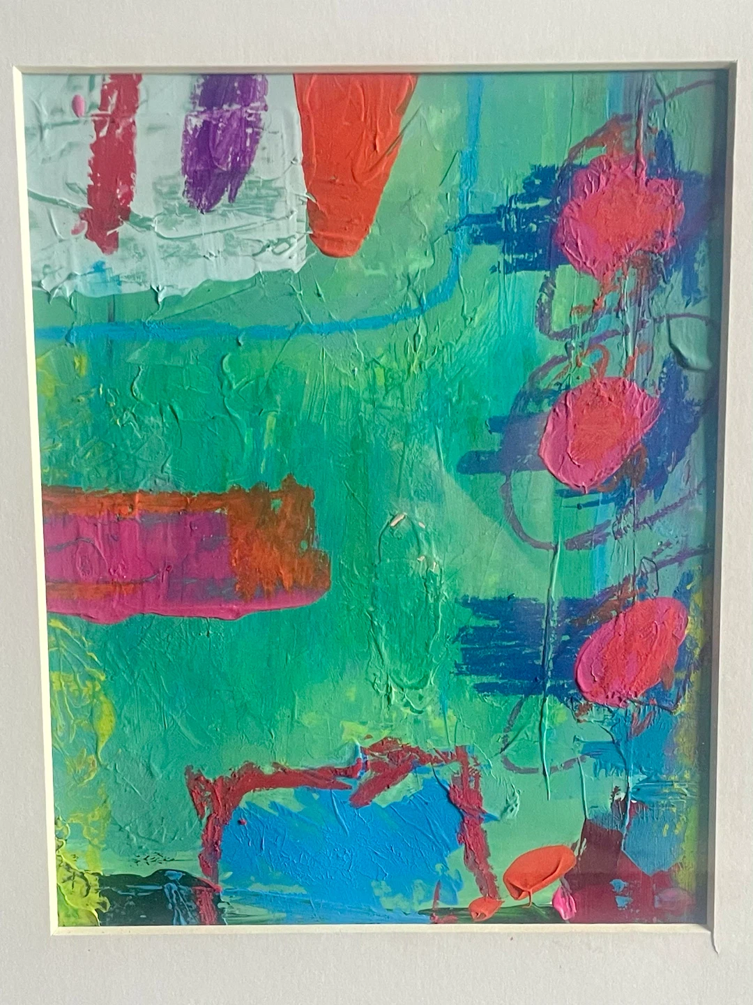 Mixed Media Abstract on Paper - photo 3