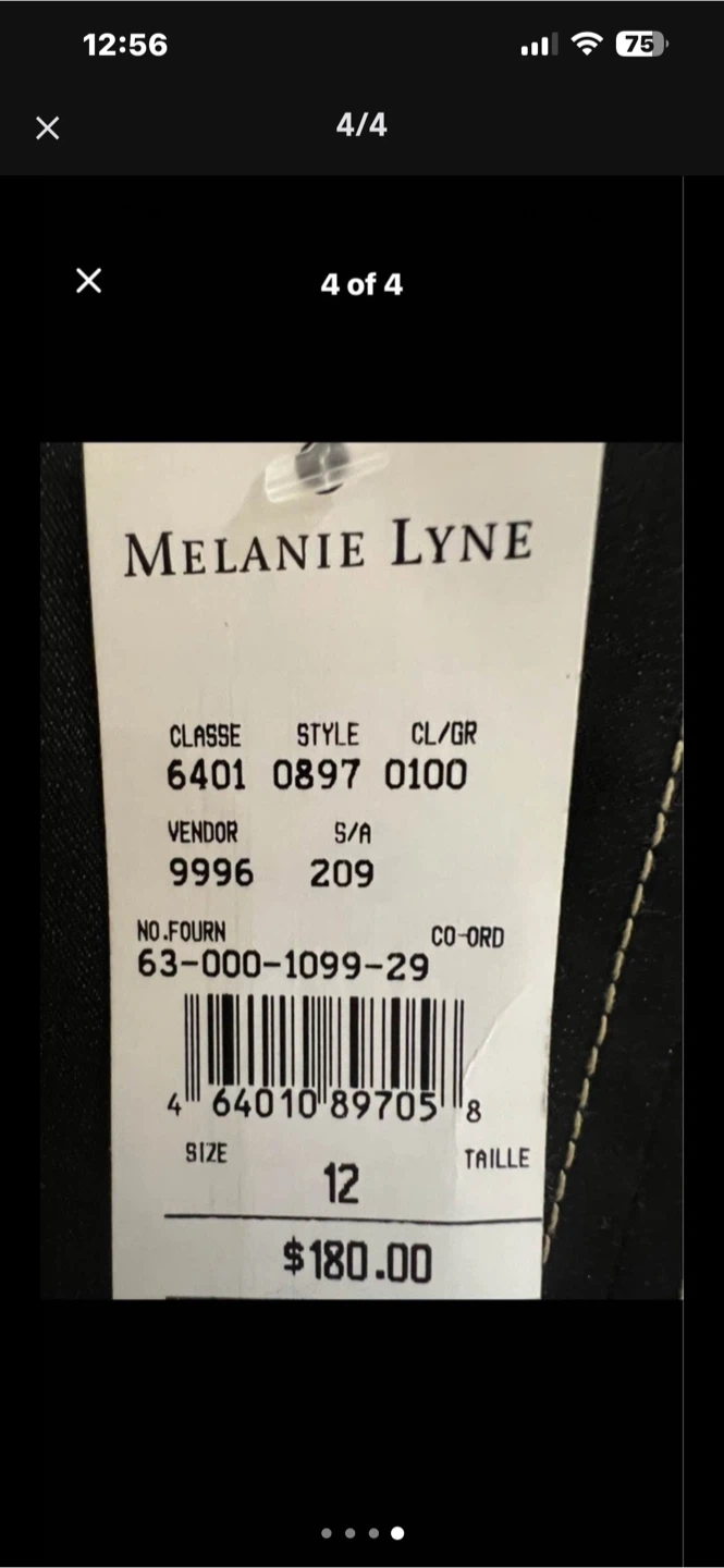 Melanie Lyne Black Sleeveless Dress Size 12 - photo 4