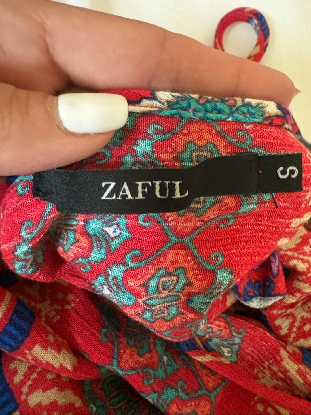 Zaful Red Floral Maxi Dress Size S - photo 2