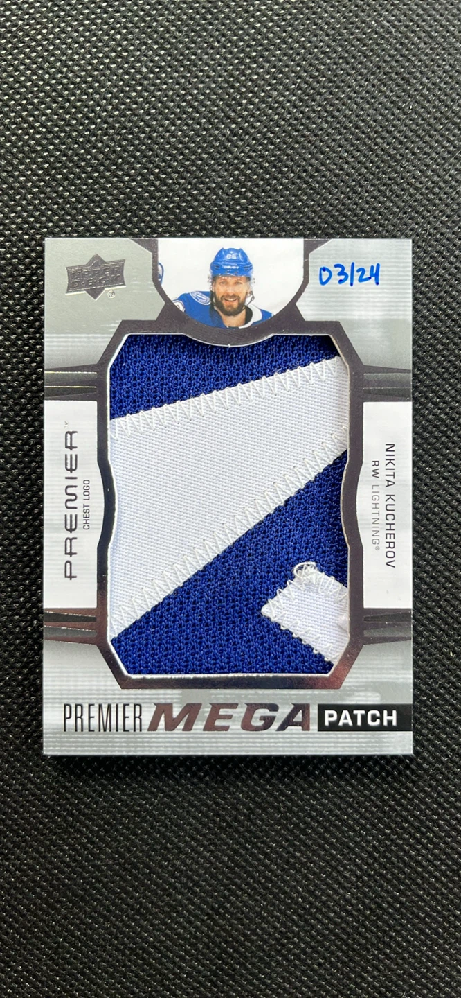 2021-22 Upper Deck Premier Nikita Kucherov Mega Patch /24