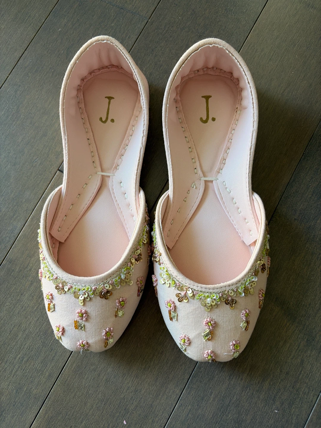 Beautiful Flats - Pink with Embellishments 3-3.5