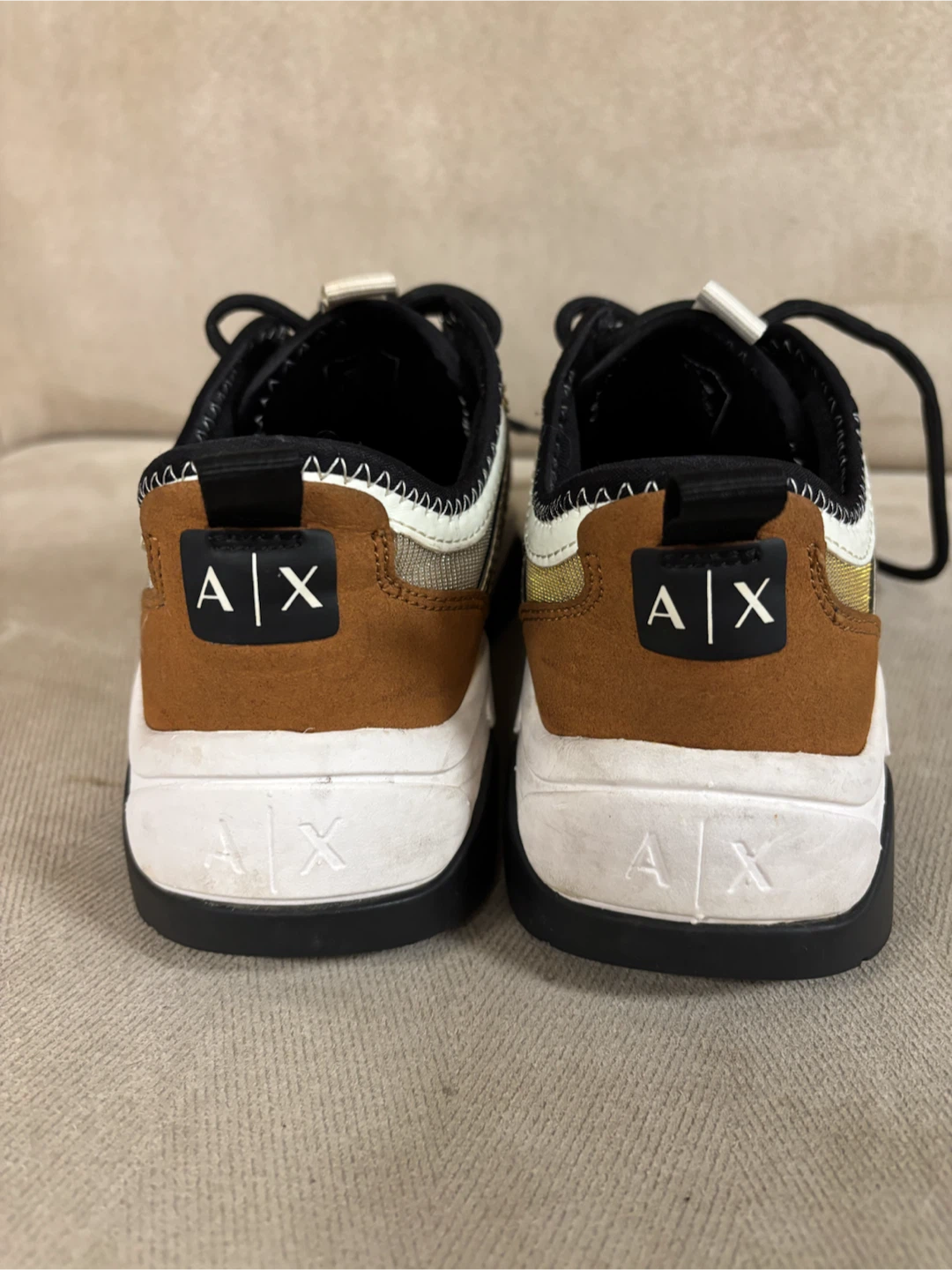 Armani Exchange Gold Sneakers - photo 4