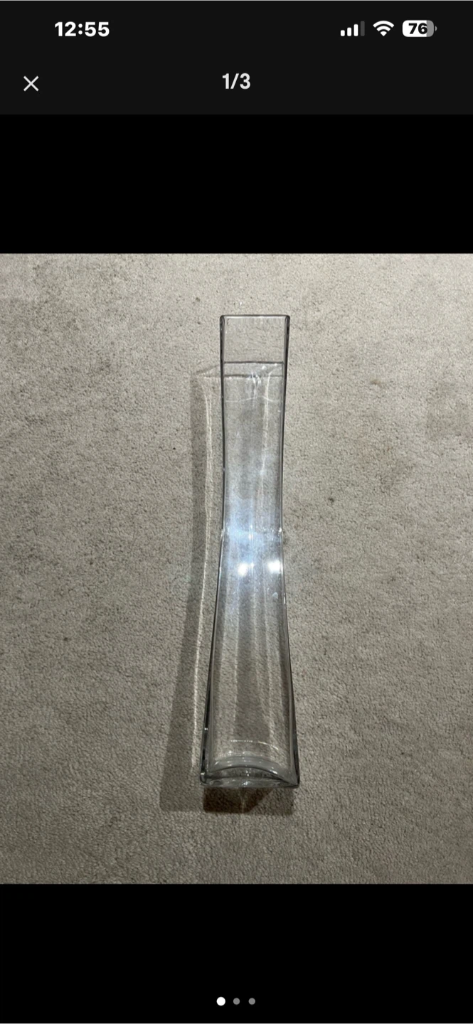 Clear Glass Vase
