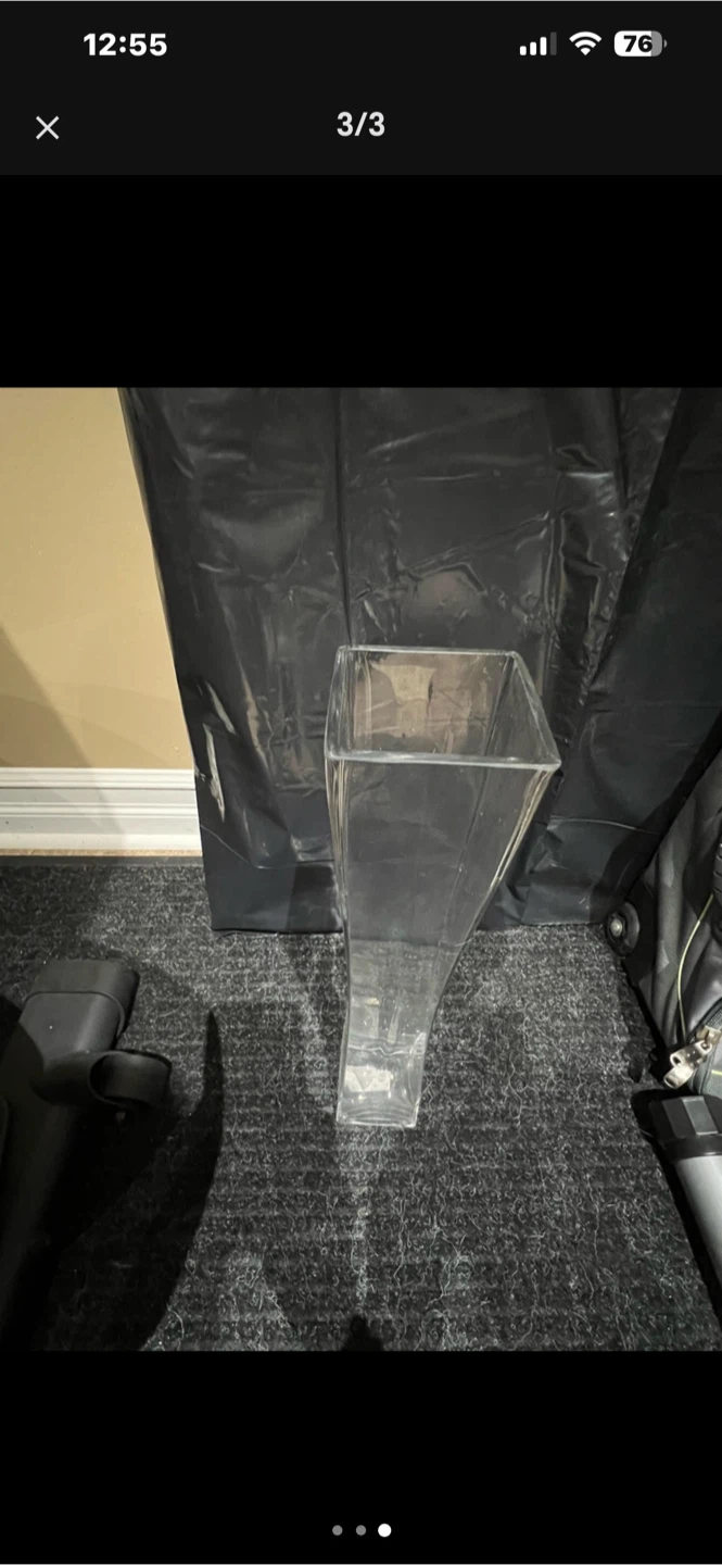 Clear Glass Vase - photo 2