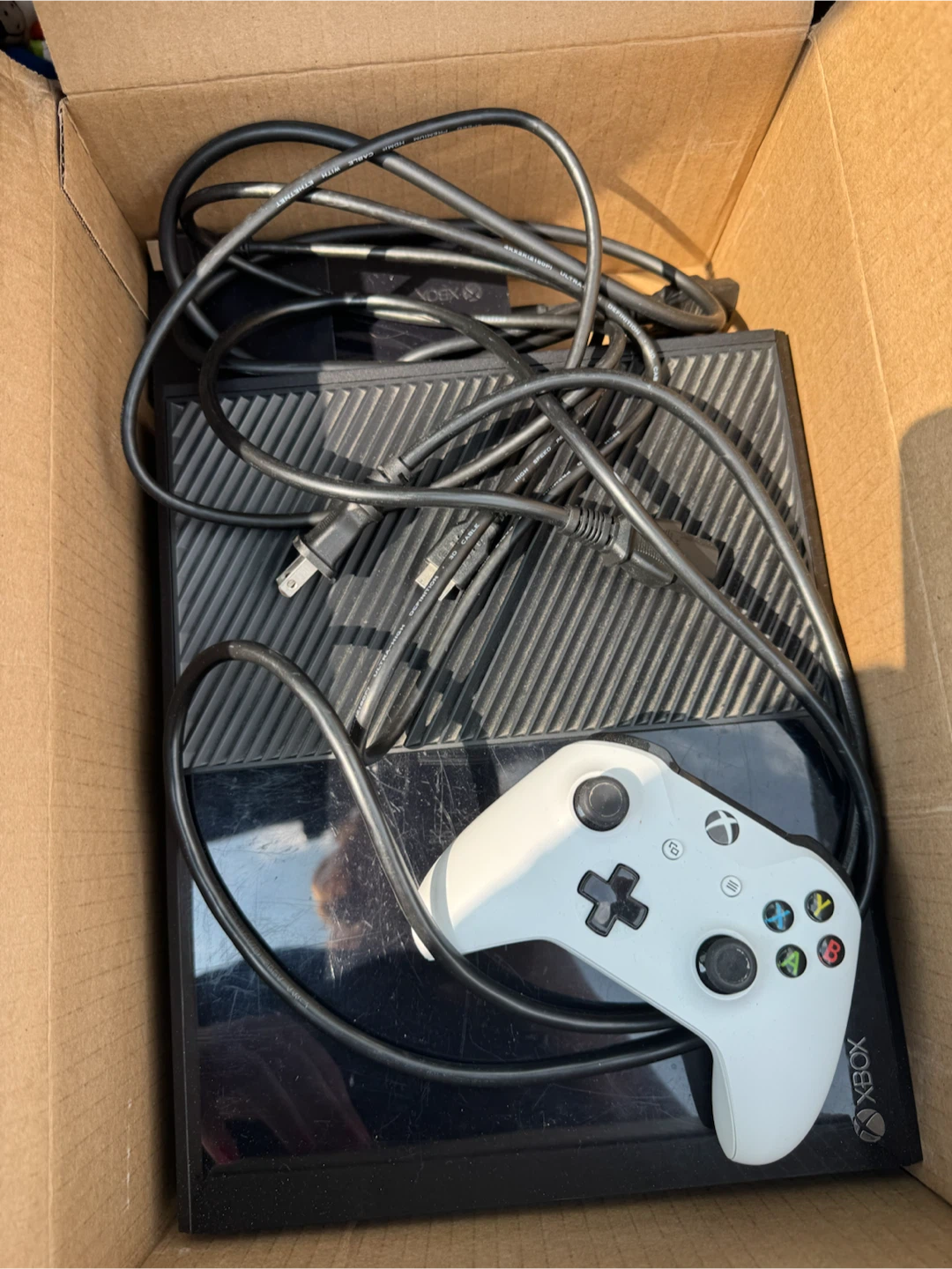 Xbox One Console with Controller and Cables