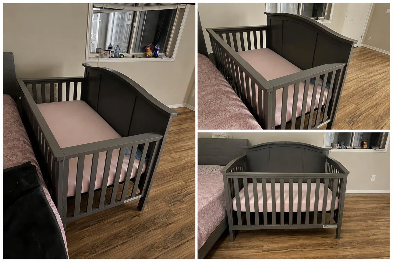 5 in 1 convertible crib, with mattress. (Absolute new condition) - photo 2