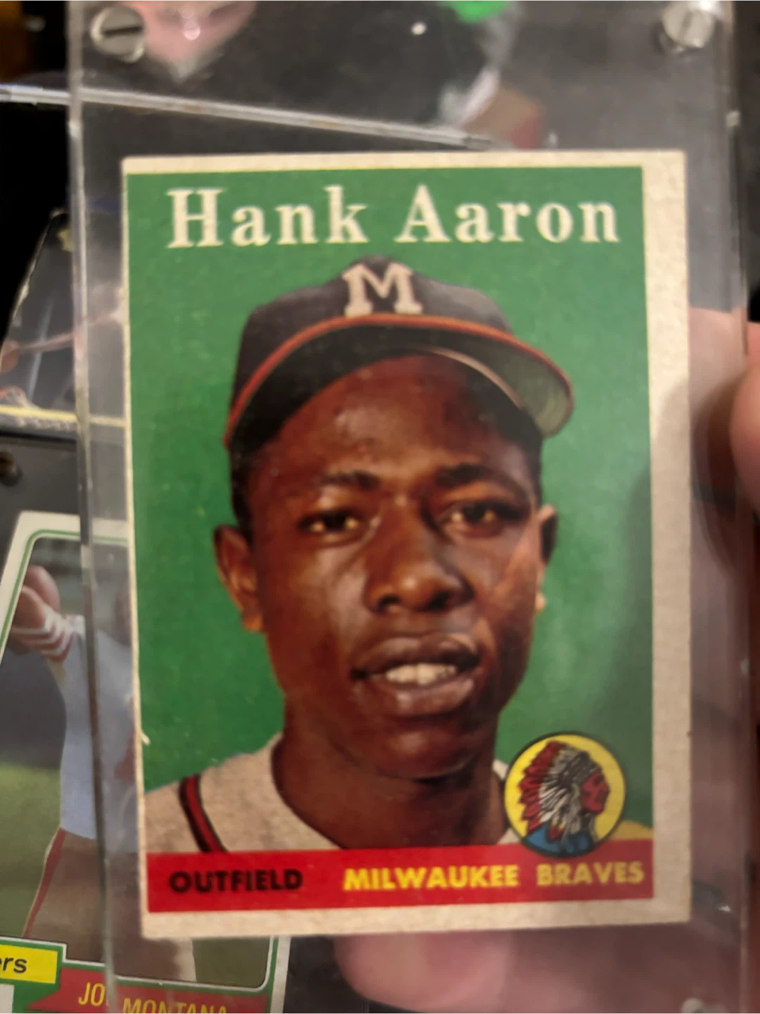 1960 Topps Hank Aaron Milwaukee Braves Baseball Card