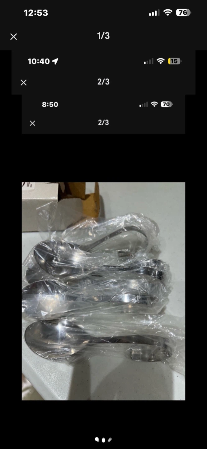 Contempo Collection Stainless Steel Amuse Bouche Spoons Set of 6