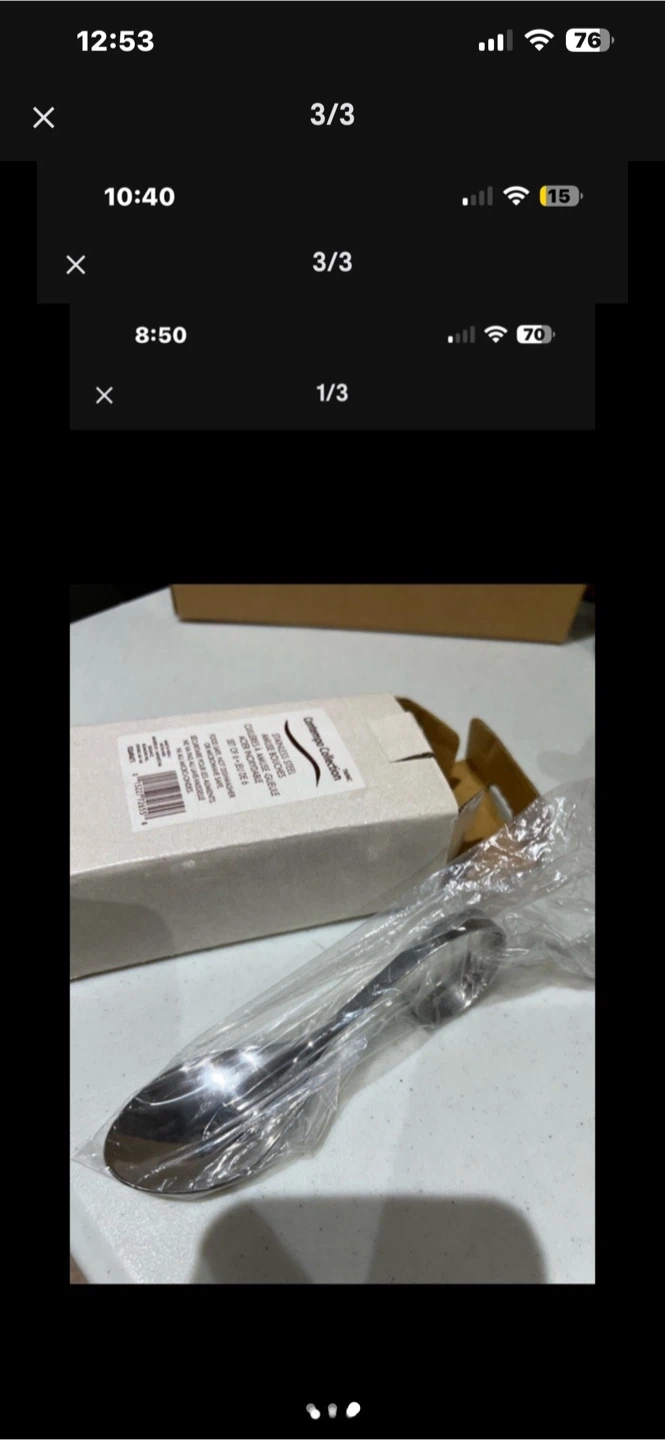 Contempo Collection Stainless Steel Amuse Bouche Spoons Set of 6 - photo 3