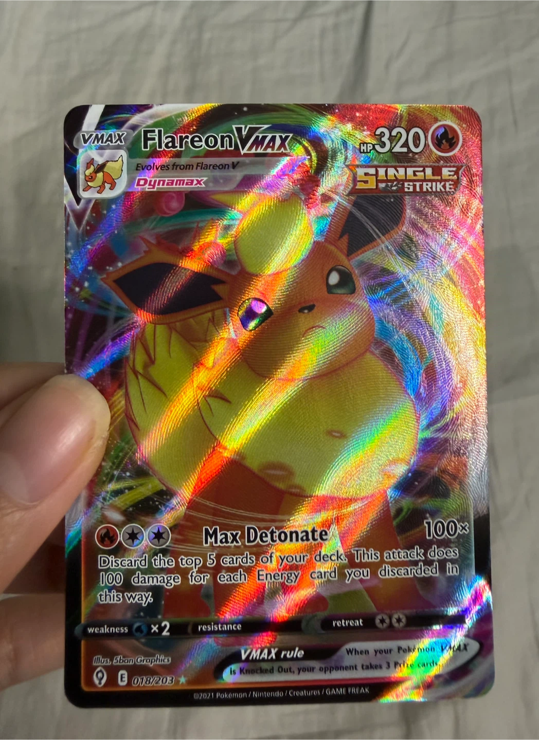 Pokemon Flareon VMAX , Mega Eelektross EX - photo 3