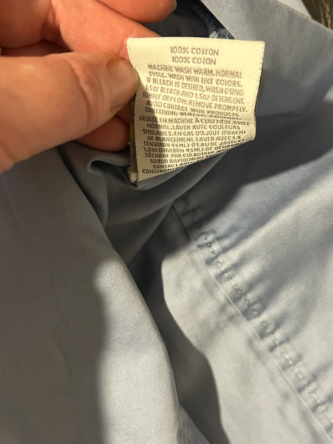 Blue Threshold brand twin sized bed sheets - photo 3