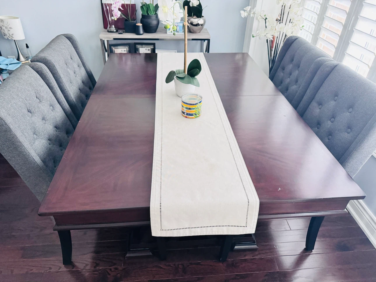Dining table and chairs