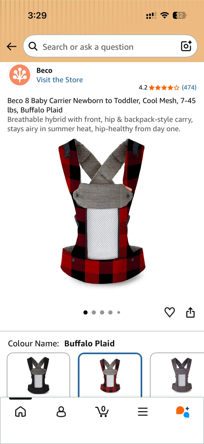 BECO 8 baby carrier