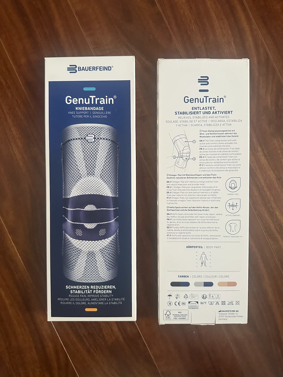 Bauerfeind GenuTrain Knee Brace x2