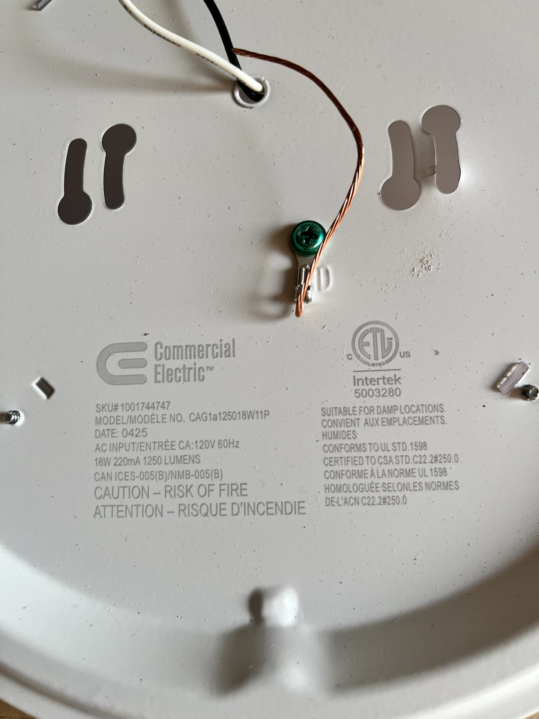 Commercial Electric Flush Mount Light - photo 3