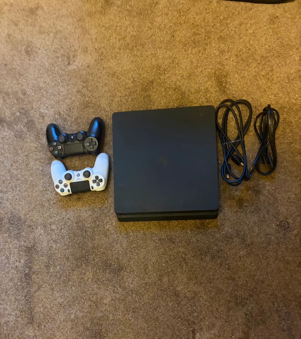 PlayStation 4 Slim Console with 2 Controllers