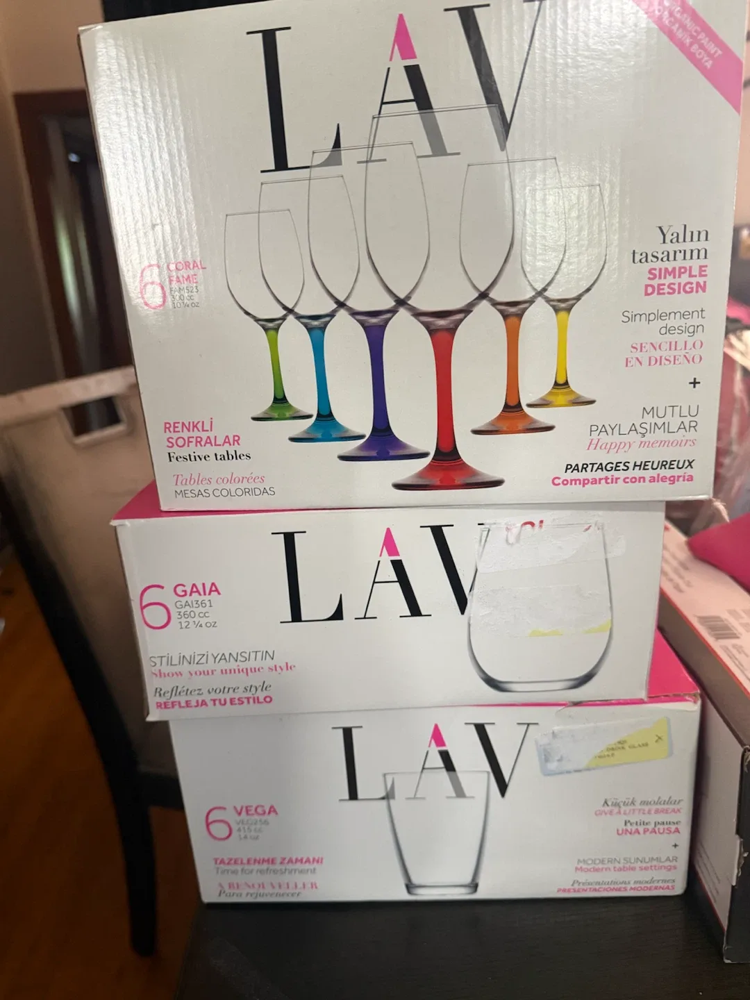 LAV Set of 6 Wine Glasses - photo 2