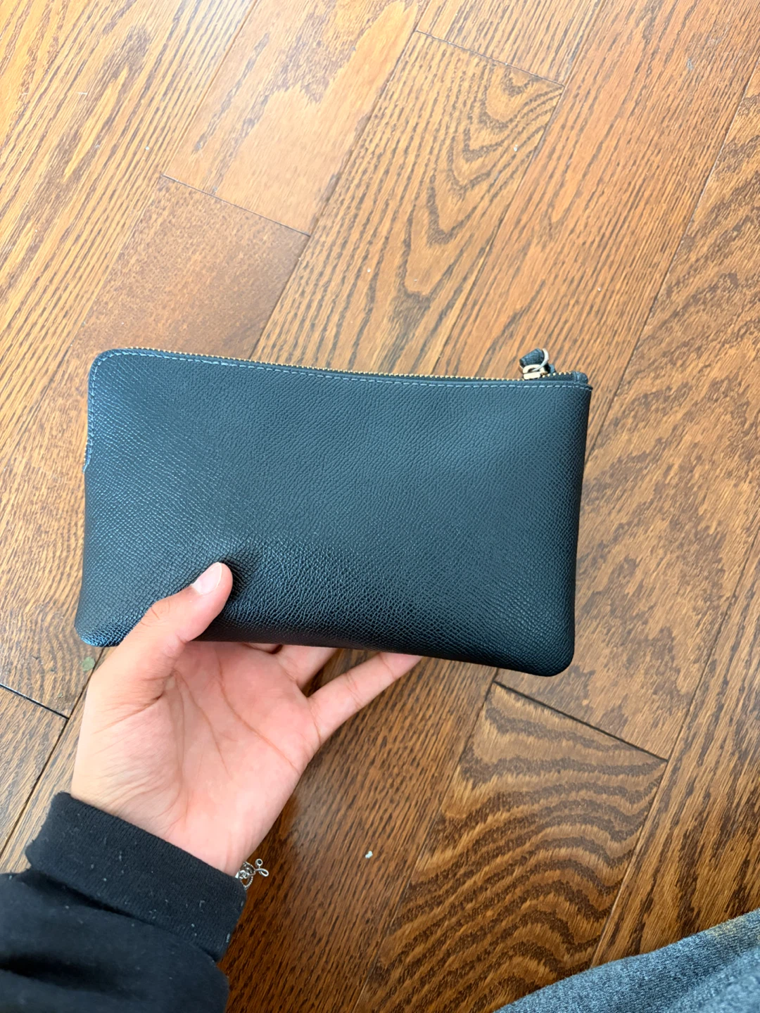 Coach Black Leather Wristlet Pouch - photo 2