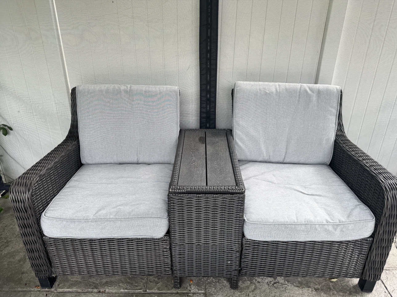 Outdoor Wicker Furniture Set with Cushions - photo 3