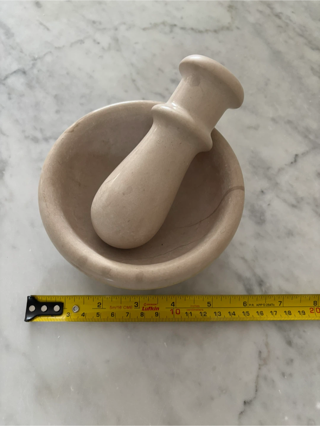 Marble Mortar and Pestle