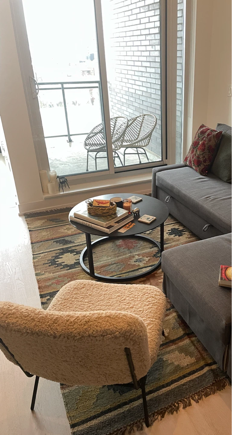 Restoration Hardware round metal coffee table - photo 2