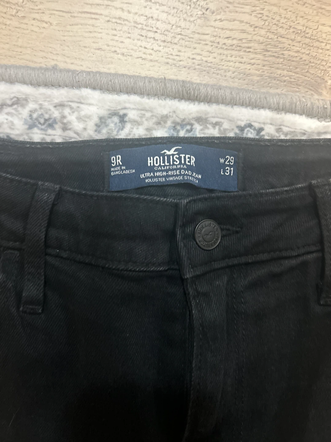 Hollister Black Ultra High-Rise Dad Jeans - photo 2