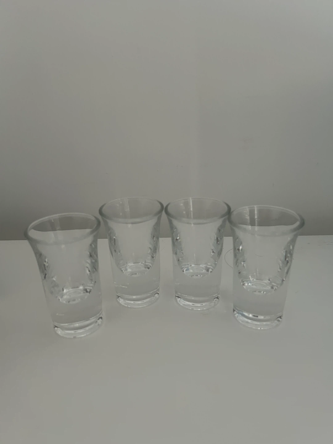 Set of 4 Clear Shot Glasses