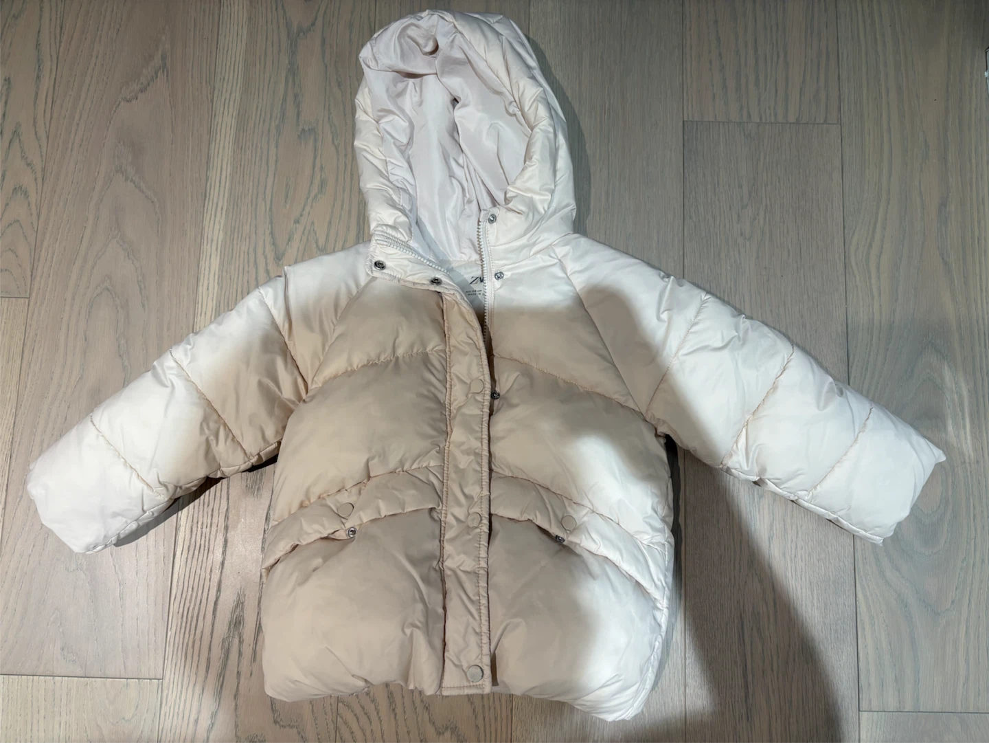 Zara Kids Puffer Jacket Cream Size 5-6 Years