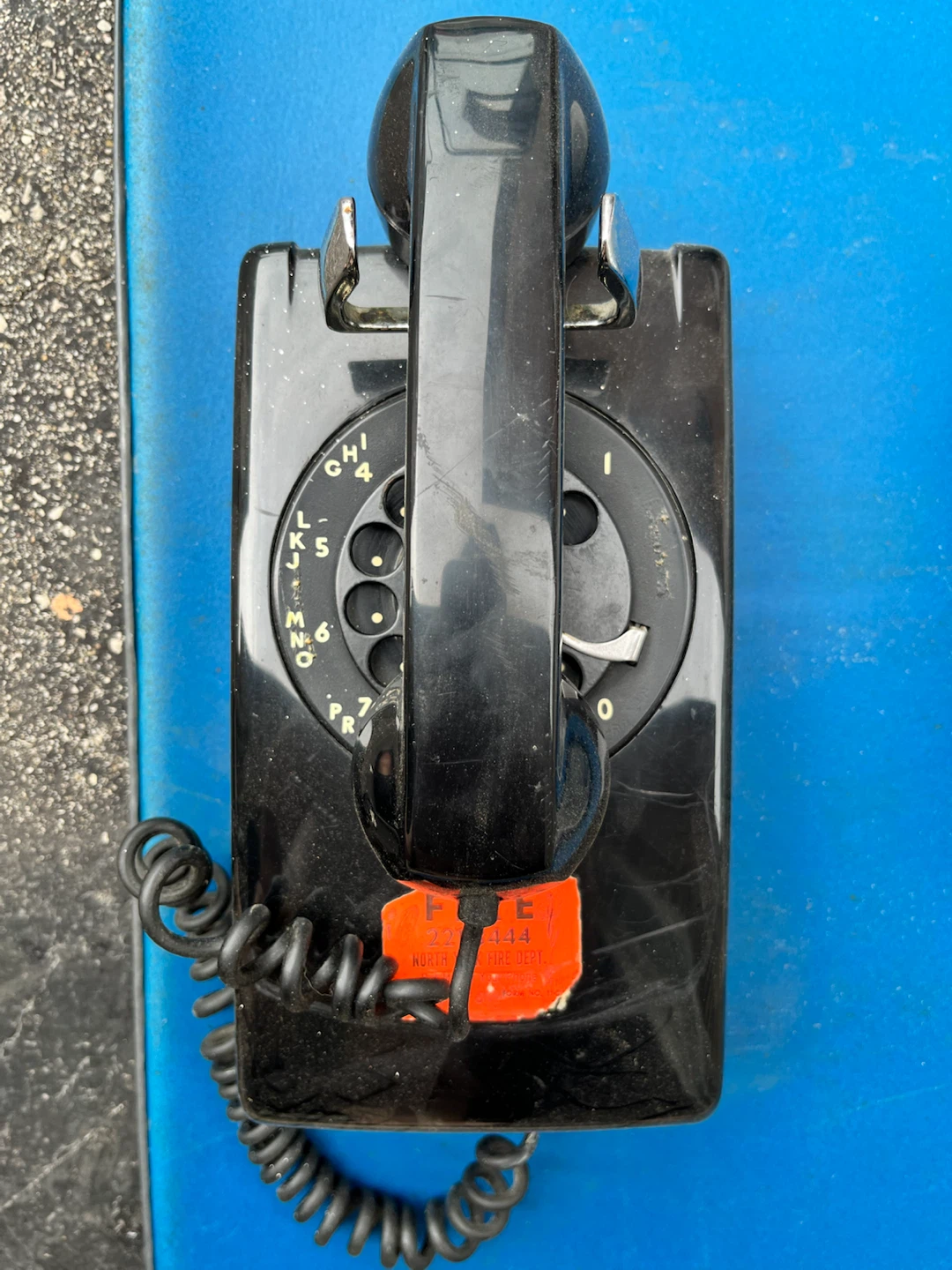 Vintage Black Rotary Wall Phone