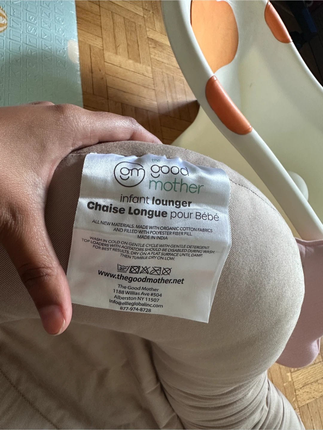 Baby bath tub, infant lounger, baby head pillow - photo 2