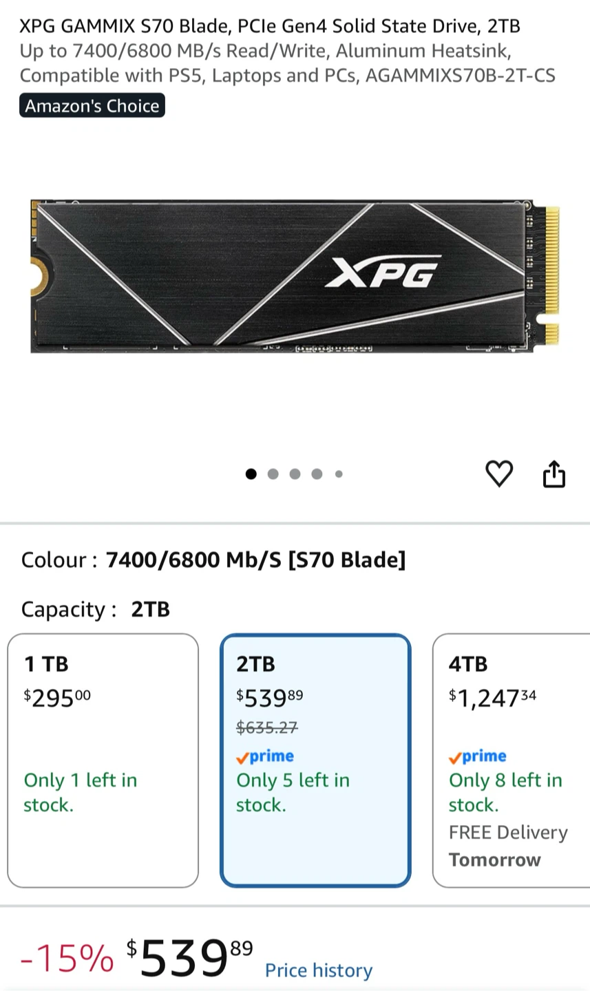 Gammix Blade S70 2TB SSD - photo 4