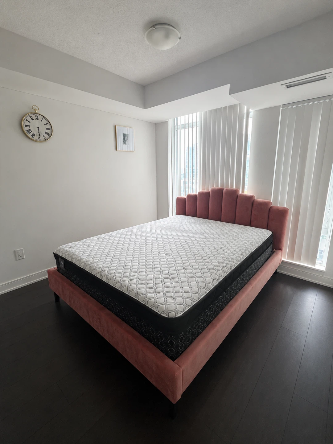 ALBI BED FRAME FROM STRUCTUBE - BLUSH TUFTED