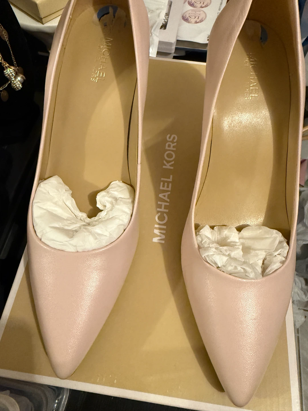 Michael Kors Women's Pink Leather Heels Size 6M