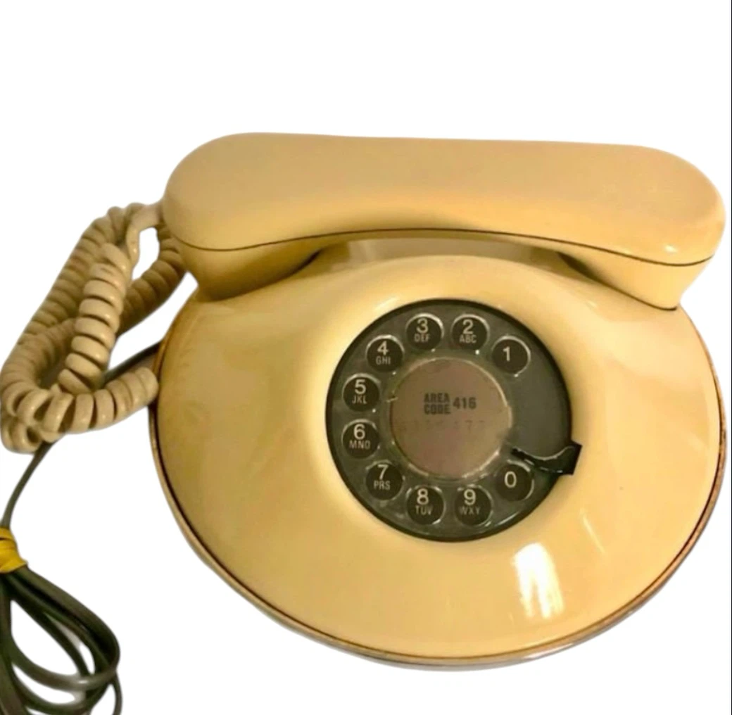 Vintage Rotary Dial Telephone - Beige - photo 2