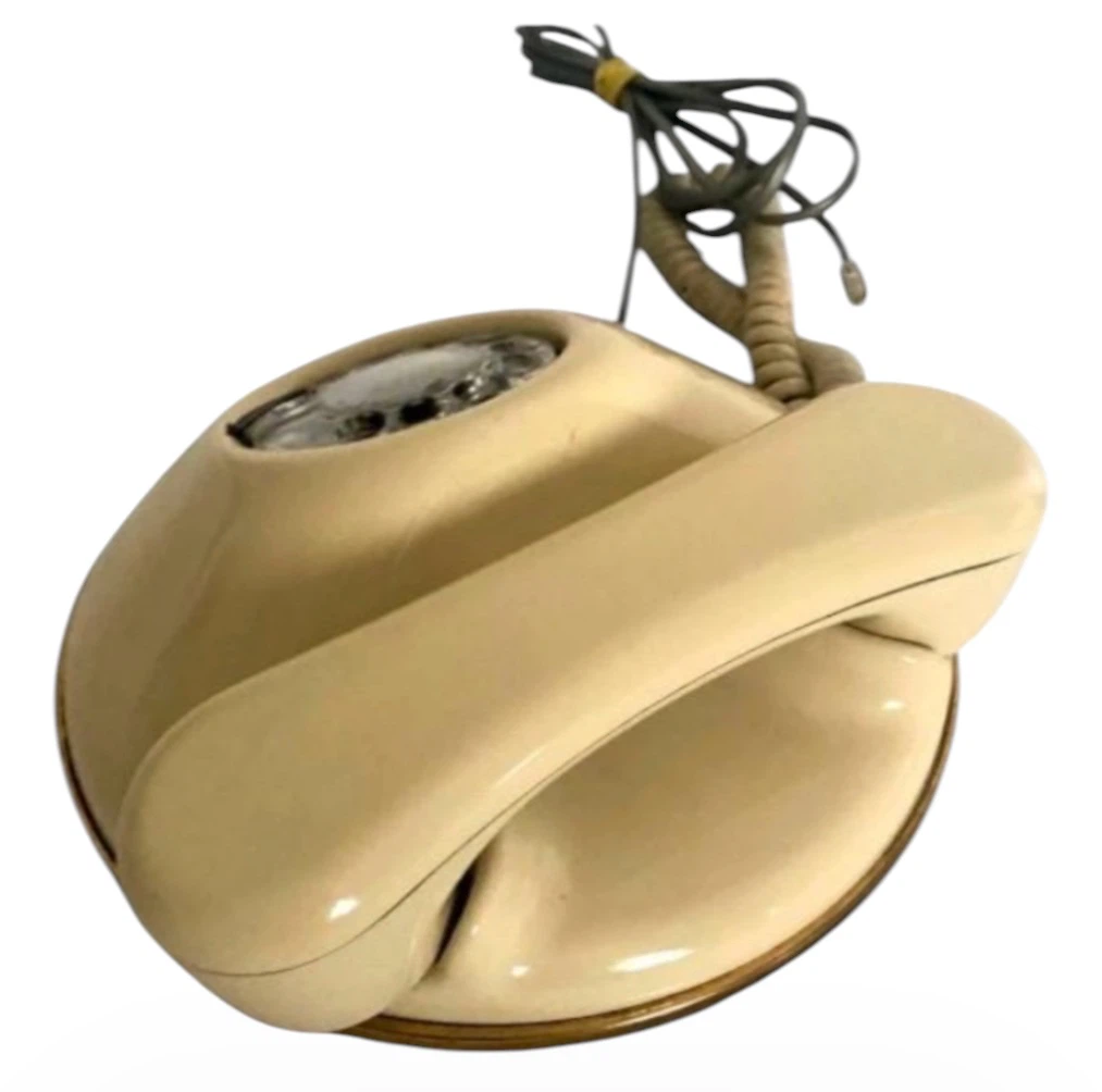 Vintage Rotary Dial Telephone - Beige - photo 3