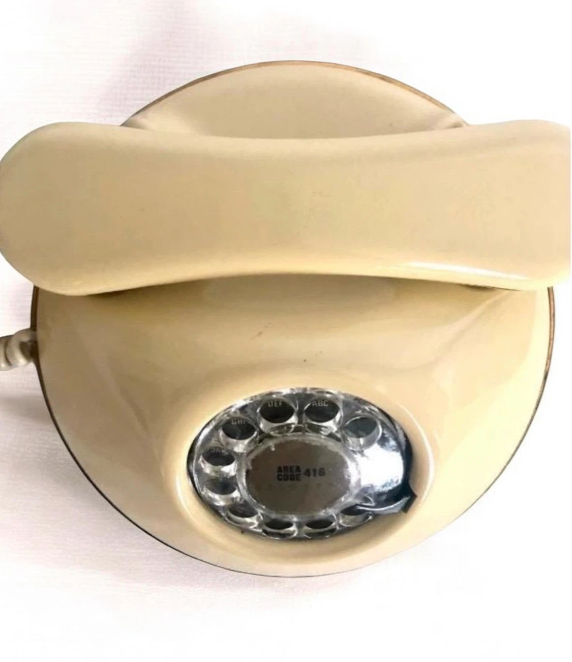 Vintage Rotary Dial Telephone - Beige - photo 4