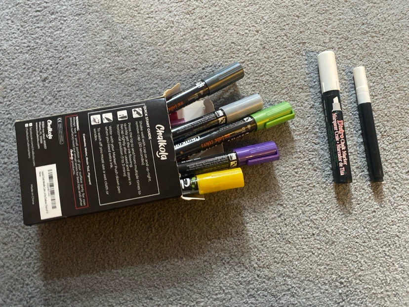 Chalkola 10-Pack Metallic Chalk Markers + 2 single Markers - photo 3