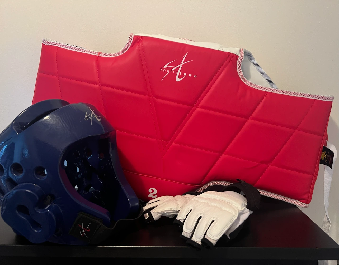 Taekwondo Sparring Gear Set - Headgear, Body Protector