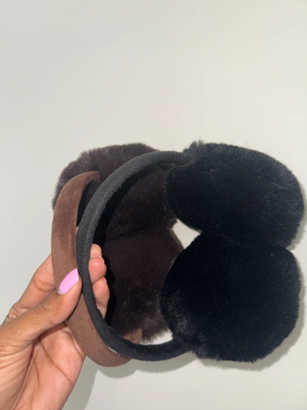 Black Faux Fur Earmuffs