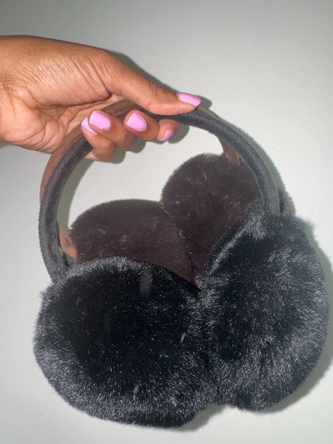 Black Faux Fur Earmuffs - photo 2