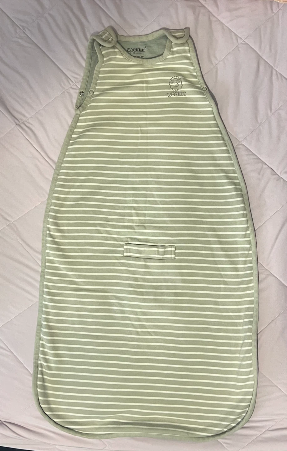 Woolino Sleep Sack 2-24 Months ( sage and beige) - photo 2
