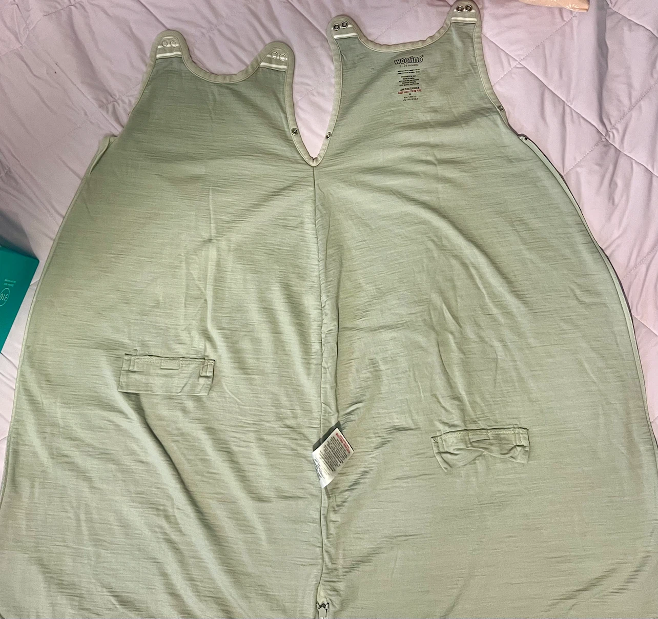 Woolino Sleep Sack 2-24 Months ( sage and beige) - photo 5
